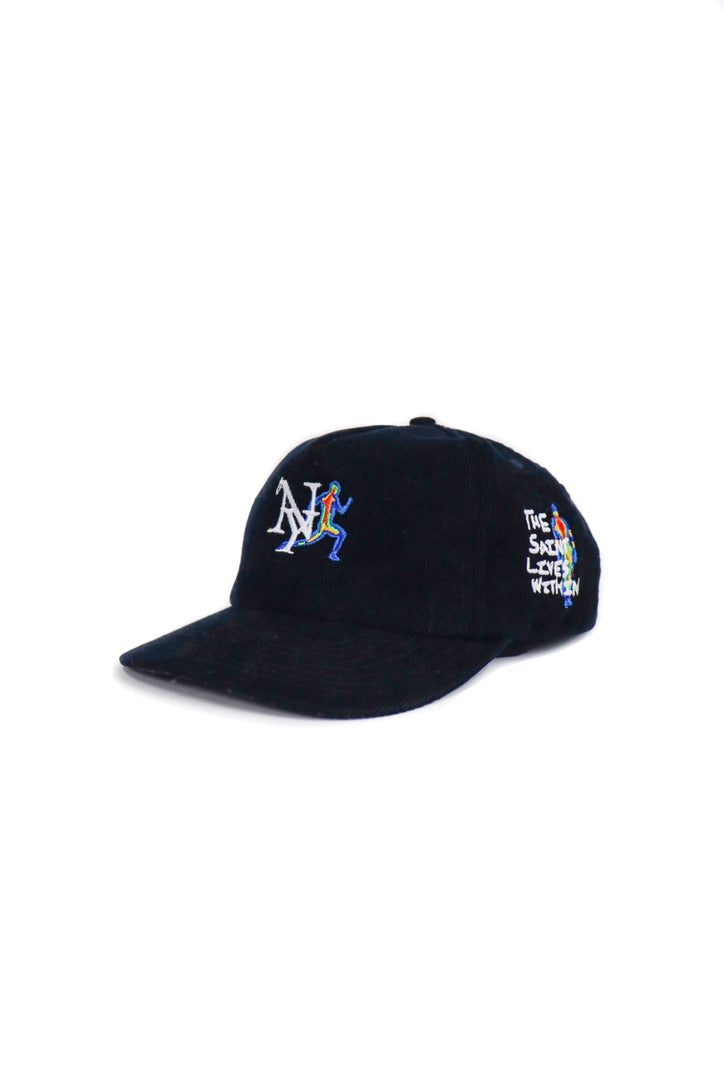 Navy Blue Corduroy Thermal Snapback