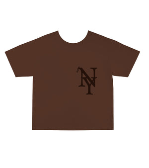 "NY Saint of the City" Brown Sample Tee